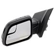 Driver Side Mirror, Power Adjust, Heated, Manual Folding, Paintable, In-housing Signal Light, No Memory, With Puddle Light, No Auto-Dim, With Blind Spot Glass