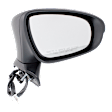 Passenger Side Mirror, Power Adjust, Manual Folding, Heated, Paintable, In-housing Signal Light, With memory, With Puddle Light, No Auto-Dimming, No Blind Spot Feature