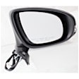 Passenger Side Mirror, Power Adjust, Manual Folding, Heated, Paintable, In-housing Signal Light, With memory, With Puddle Light, No Auto-Dimming, No Blind Spot Feature