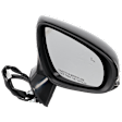 Passenger Side Mirror, Power Adjust, Manual Folding, Heated, Paintable, In-housing Signal Light, With memory, With Puddle Light, No Auto-Dimming, With Blind Spot Detection in Glass
