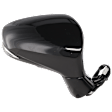 Passenger Side Mirror, Power Adjust, Manual Folding, Heated, Paintable, In-housing Signal Light, With memory, With Puddle Light, No Auto-Dimming, With Blind Spot Detection in Glass
