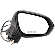 Passenger Side Mirror, Power Adjust, Manual Folding, Heated, Paintable, In-housing Signal Light, With memory, No Puddle Light, No Auto-Dimming, No Blind Spot Feature