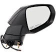 Passenger Side Mirror, Power, Manual Folding, Heated, Paintable, In-housing Signal Light, No Memory, No Puddle Light, No Auto-Dimming, No Blind Spot Feature