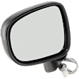 Driver Side Mirror, Power Adjust, Manual Folding, Heated, Paintable, No Signal Light, No Memory, With Puddle Light, No Auto-Dimming, No Blind Spot Feature