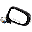Passenger Side Mirror, Power Adjust, Manual Folding, Heated, Paintable, With Signal Light, No Memory, With Puddle Light, No Auto-Dim and Blind Spot Feature, For Models Without Luxury Package