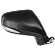 Passenger Side Mirror, Power Adjust, Manual Folding, Heated, Paintable, With Signal Light, No Memory, With Puddle Light, No Auto-Dim and Blind Spot Feature, For Models Without Luxury Package
