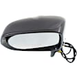 Driver Side Mirror, Power Adjust, Manual Folding, Heated, Paintable, In-housing Signal Light, With memory, With Puddle Light, No Auto-Dimming, No Blind Spot Feature, Japan Built Vehicle
