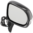 Passenger Side Mirror, Power Adjust, Power Folding, Heated, Paintable, In-housing Signal Light, With memory, With Puddle Light, No Auto-Dimming, No Blind Spot Feature