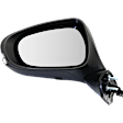 Driver Side Mirror, Power Adjust, Manual Folding, Heated, Paintable, In-housing Signal Light, No Memory, With Puddle Light, No Auto-Dimming, No Blind Spot Feature