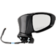 Passenger Side Mirror, Power Adjust, Manual Folding, Heated, Paintable, In-housing Signal Light, No Memory, With Puddle Light, No Auto-Dimming, No Blind Spot Feature