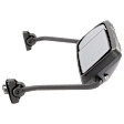 Driver Side Mirror, Power Adjust, Heated, Paintable, With CB Cable