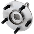 Front, Driver or Passenger Side Wheel Hub, 5 Lugs, With Bearing