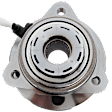 Front, Driver or Passenger Side Wheel Hub, With Bearing, With Sensor, 5 x 4.5 in. Bolt Pattern