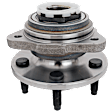 Front, Driver or Passenger Side Wheel Hub, With Bearing, With Sensor, 5 x 4.5 in. Bolt Pattern
