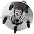 Front, Driver or Passenger Side Wheel Hub, With Bearing, With Sensor, 5 x 4.5 in. Bolt Pattern
