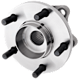 Rear, Driver or Passenger Side Wheel Hub, With Bearing, 5 x 4.5 in. Bolt Pattern, AWD