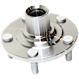Front, Driver or Passenger Side Wheel Hub, Without Bearing, 5 x 4.5 in. Bolt Pattern