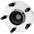 Rear, Driver or Passenger Side Wheel Hub, 5 Lugs, With Bearing