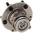 Rear, Driver or Passenger Side Wheel Hub, with Bearing, 4-Wheel ABS