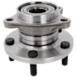 Rear, Driver or Passenger Side Wheel Hub, With Bearing, 5 x 4.5 in. Bolt Pattern, AWD