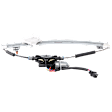 Front, Passenger Side Power Window Regulator, With Motor