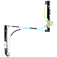 Front, Passenger Side Power Window Regulator, Without Motor