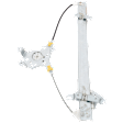 Front, Driver Side Power Window Regulator, Without Motor