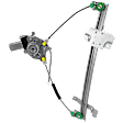 Front, Passenger Side Window Regulator, Power, With 2-Prong Connector