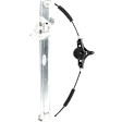 Front, Driver Side Power Window Regulator, With Motor