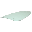Front, Passenger Side Door Glass, Green Tint, Without Clips, 4-Door, Sedan, Replaces NAGS No. FD25427 GTNN