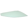 Front, Passenger Side Door Glass, Green Tint, Without Clips, 4-Door, Sedan, Replaces NAGS No. FD25427 GTNN