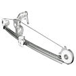 Rear, Driver Side Power Window Regulator, Without Motor