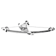 Rear, Driver Side Power Window Regulator, Without Motor