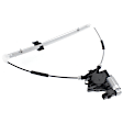 Rear, Driver Side Window Regulator, Power, With 2-Prong Connector