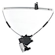 Rear, Driver Side Window Regulator, Power, With 2-Prong Connector
