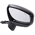 Passenger Side Mirror, Power Adjust, Manual Folding, Heated, Paintable, In-housing Signal Light, No Memory, No Puddle Light, No Auto-Dimming, With Blind Spot Detection in Glass