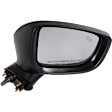 Passenger Side Mirror, Power, Manual Folding, Non-Heated, Paintable, In-housing Signal Light, No Memory, No Puddle Light, No Auto-Dimming, With Blind Spot Detection in Glass