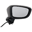 Passenger Side Mirror, Power Adjust, Non-Heated, Manual Folding, Paintable, In-housing Signal Light, No Memory, No Puddle Light, No Auto-Dim, With Blind Spot Detection in Glass