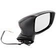 Passenger Side Mirror, Power Adjust, Manual Folding, Non-Heated, Paintable, No Signal Light, No Memory, No Puddle Light, No Auto-Dimming, No Blind Spot Feature