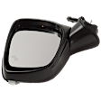 Driver Side Mirror, Power Adjust, Heated, Manual Folding, Paintable, In-housing Signal Light, No Memory, No Puddle Light, No Auto-Dim, With Blind Spot Detection in Glass