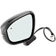 Driver Side Mirror, Power Adjust, Non-Heated, Manual Folding, Paintable, In-housing Signal Light, No Memory, No Puddle Light, No Auto-Dim, With Blind Spot Glass