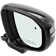Passenger Side Mirror, Power Adjust, Non-Heated, Manual Folding, Paintable, In-housing Signal Light, No Memory, No Puddle Light, No Auto-Dim, With Blind Spot Glass