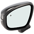 Driver Side Mirror, Power Adjust, Heated, Manual Folding, Paintable, In-housing Signal Light, No Memory, No Puddle Light, No Auto-Dim, With Blind Spot Glass