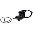 2019-2021 Mazda 3 - Passenger Side Mirror, Power Adjust, Non-Heated, Manual Folding, Paintable, In-housing Signal Light, No Memory, No Puddle Light, No Auto-Dim, With Blind Spot Detection in Glass