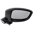 Passenger Side Mirror, Power Adjust, Heated, Power Folding, Paintable, In-housing Signal Light, No Memory, No Puddle Light, No Auto-Dim, With Blind Spot Detection in Glass