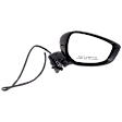 2019 Mazda 3 - Passenger Side Mirror, Sedan, Japan Built Vehicle , Power Adjust, Non-Heated, Paintable, Manual Folding, No Signal Light, No Blind Spot Feature, No Memory, No Puddle Light, No Auto-Dim