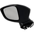 Driver Side Mirror, Power Adjust, Manual Folding, Non-Heated, Paintable, In-housing Signal Light, No Memory, No Puddle Light, No Auto-Dimming, With Blind Spot Detection in Glass