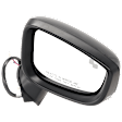 Passenger Side Mirror, Power, Manual Folding, Non-Heated, Paintable, In-housing Signal Light, No Memory, No Puddle Light, No Auto-Dimming, With Blind Spot Detection in Glass