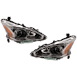 Driver and Passenger Side Halogen Headlight, With bulb(s), Sedan