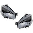 2012 Nissan Maxima - Driver and Passenger Side Projector Halogen Headlight, With bulb(s), For Models Without Sport or Premium Package, Clear Lens, Black Interior
